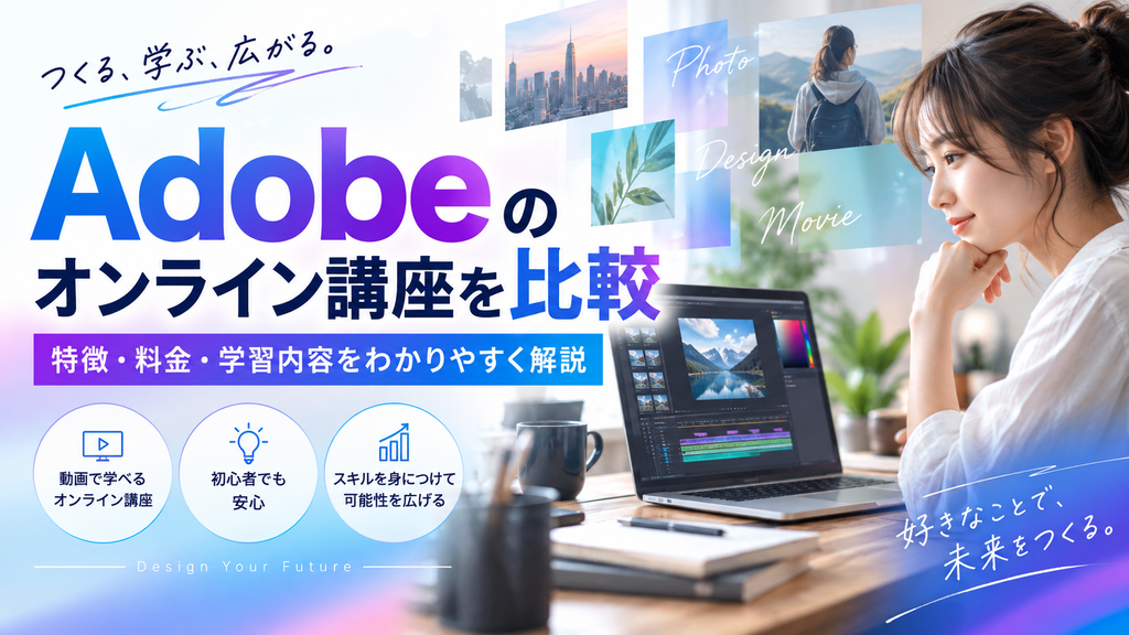 ヒューマンアカデミーのAdobeオンライン講座とは？特徴・料金・他サービスとの違いを比較