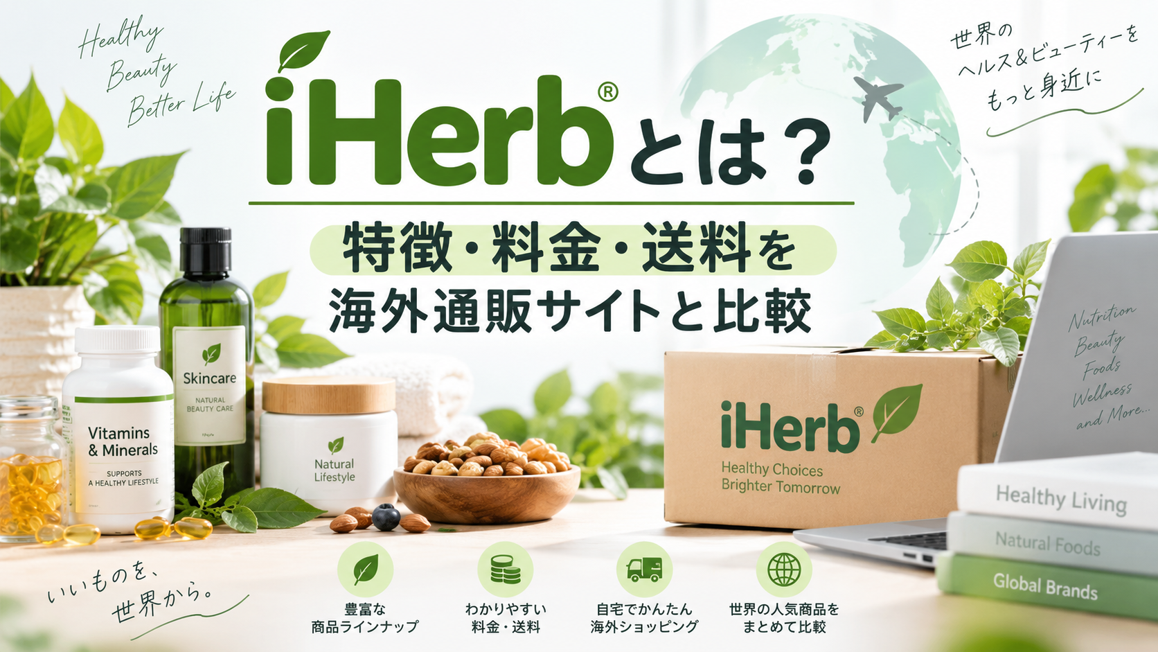 iHerbとは?特徴・料金・送料を他の海外通販サイトと比較して解説