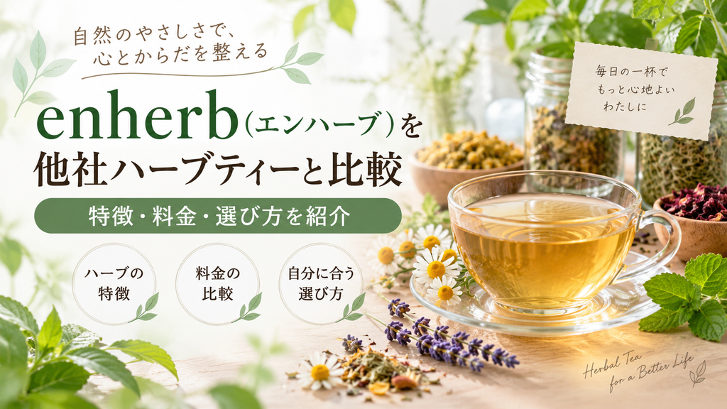 enherb（エンハーブ）を他社ハーブティーと比較