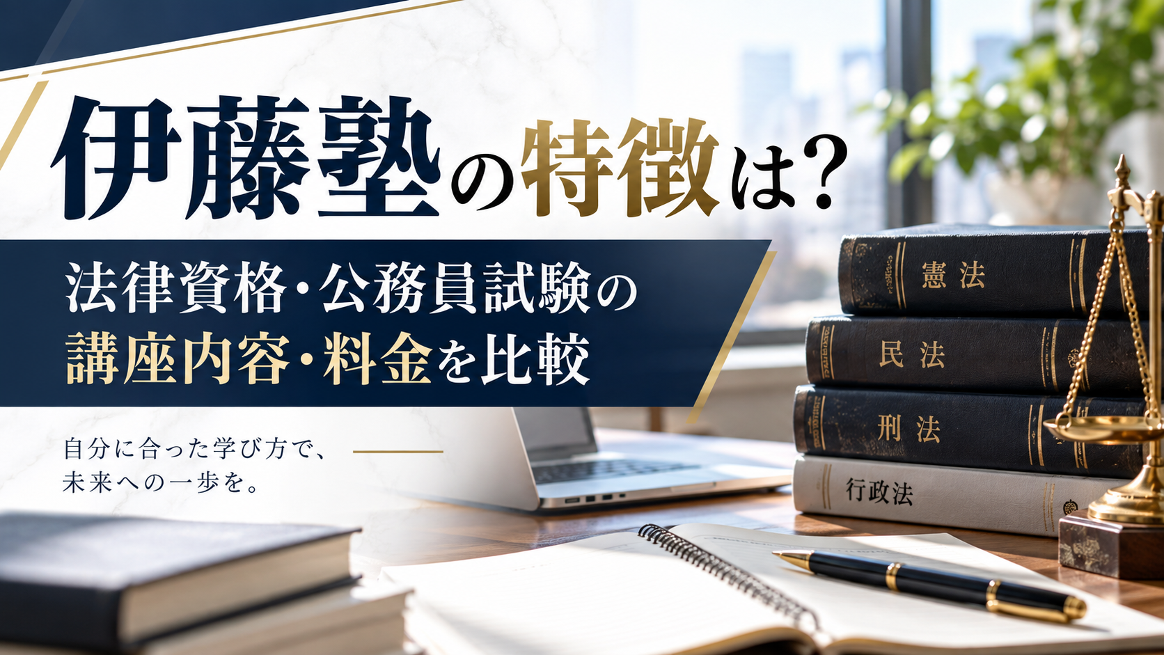 伊藤塾の特徴は？法律資格・公務員試験の予備校と講座内容・料金を比較