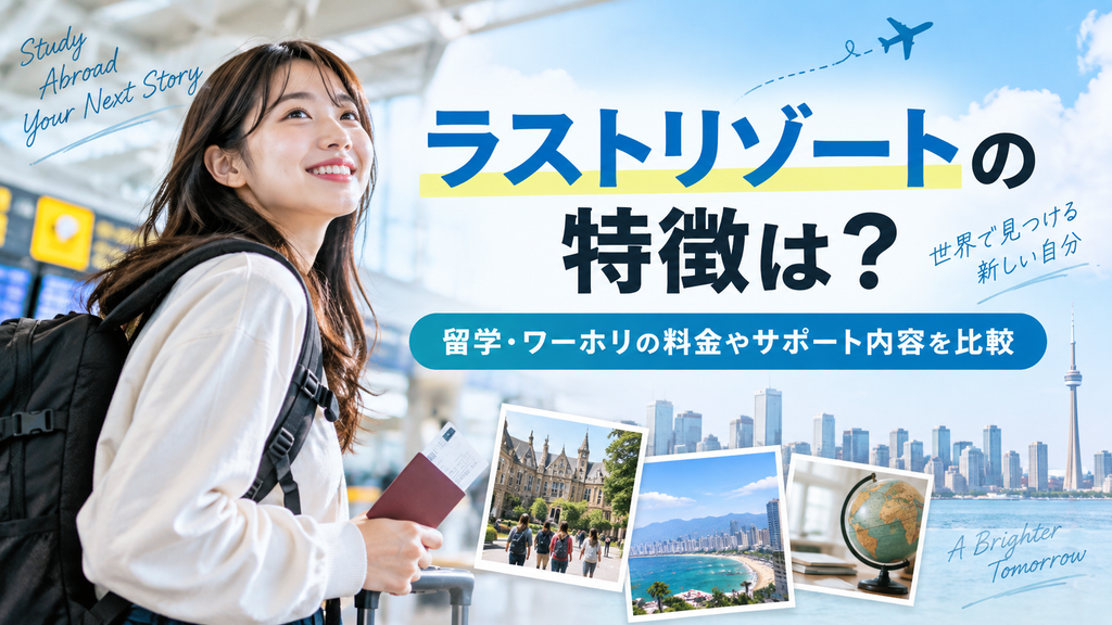 ラストリゾートの特徴は？留学・ワーホリの料金やサポート内容を他社と比較