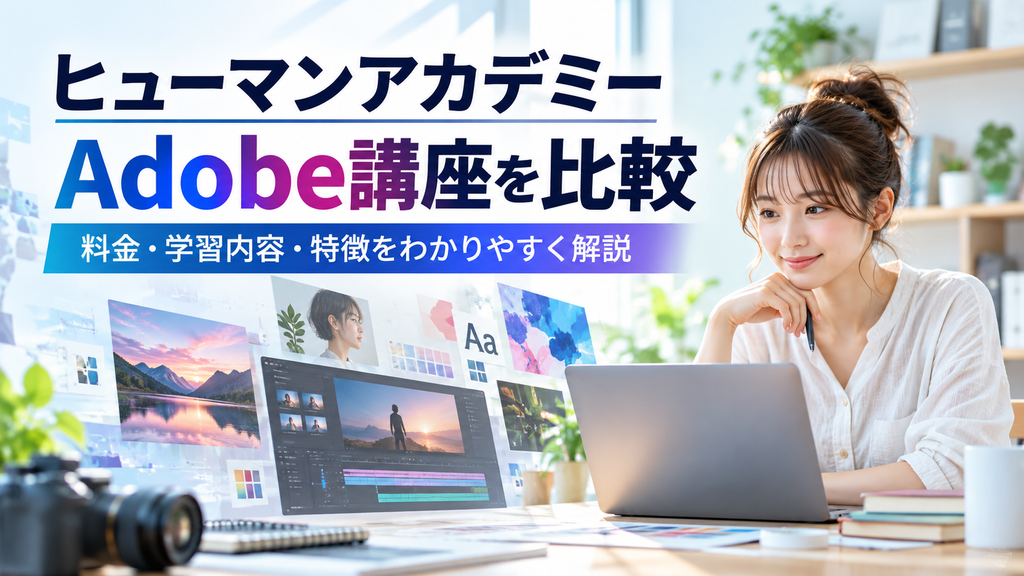ヒューマンアカデミーAdobe講座を比較|料金・学習内容・特徴を解説