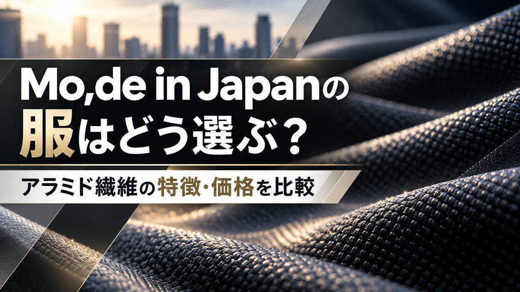 Mo,de in Japanの服はどう選ぶ?
アラミド繊維の特徴・価格・他ブランドとの違いを比較