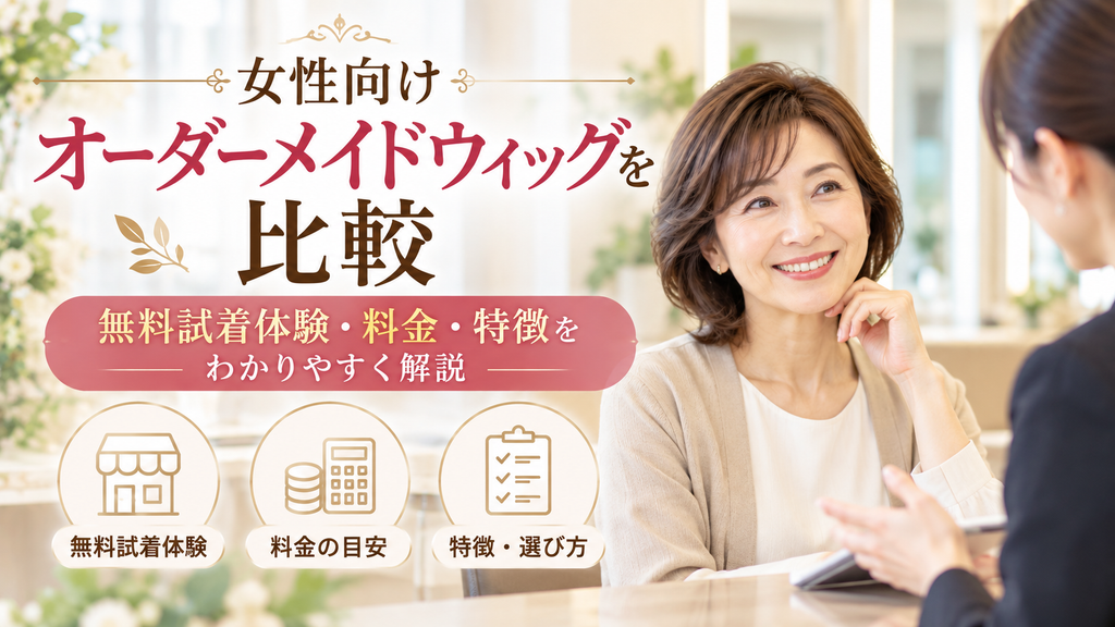 女性向けオーダーメイドウィッグを比較